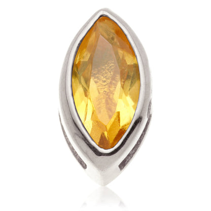 TL - 14ct Gold Internal Citrine Marquise Attachment