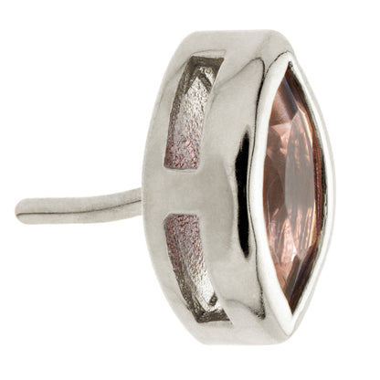 TL - 14ct Gold Threadless Iolite Marquise Pin Attachment