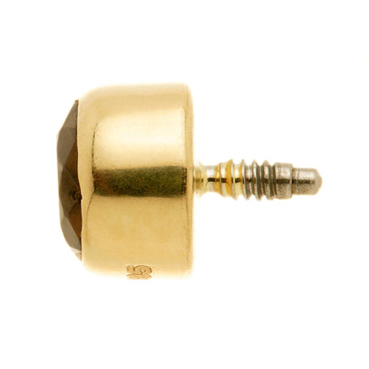 TL - 14ct Internal Gold Smokey Quartz Bezel Attachment