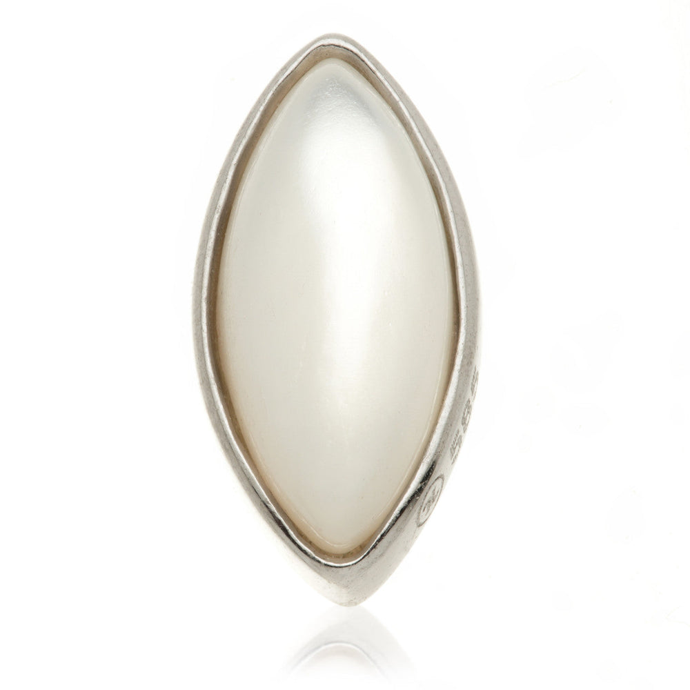 TL - 14ct Gold Internal Mother of Pearl Cabochon Marquise Attachment