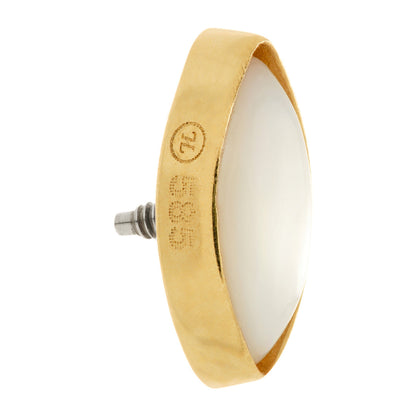 TL - 14ct Gold Internal Mother of Pearl Cabochon Marquise Attachment