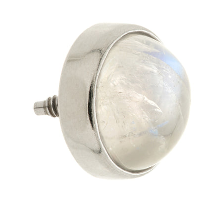TL - 14ct Gold Internal Moonstone Cabochon Round Attachment