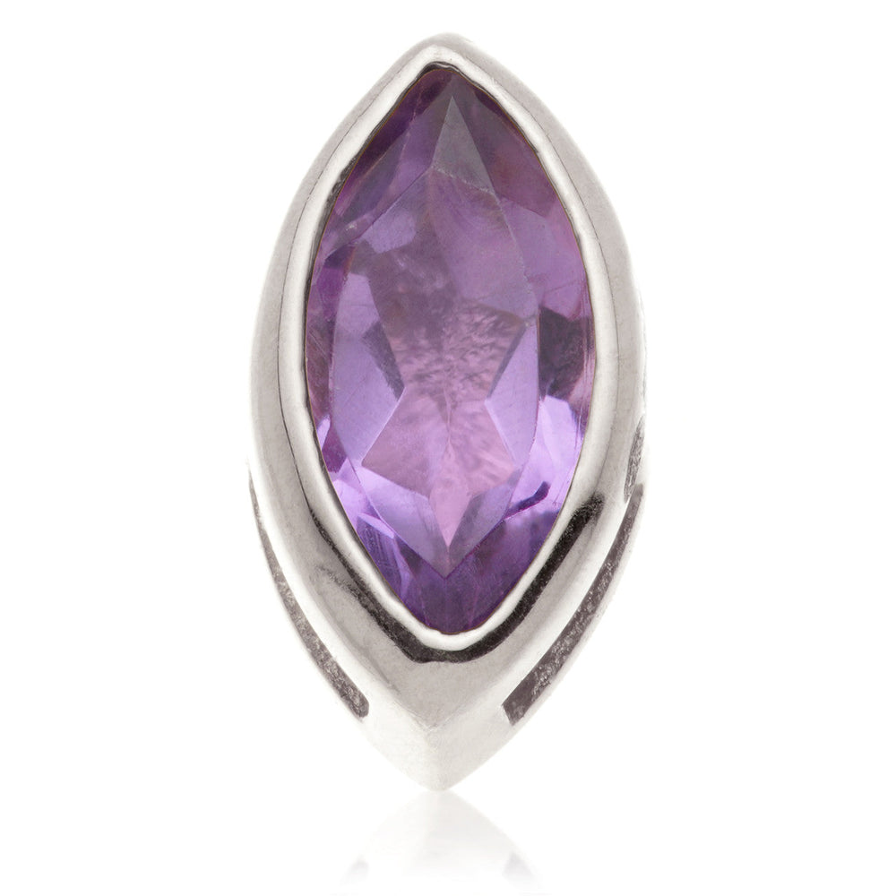 TL - 14ct Gold Internal Amethyst Marquise Attachment