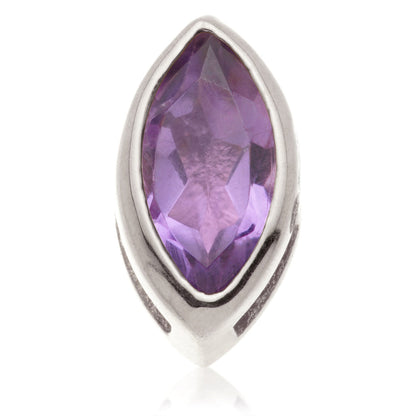 TL - 14ct Gold Internal Amethyst Marquise Attachment