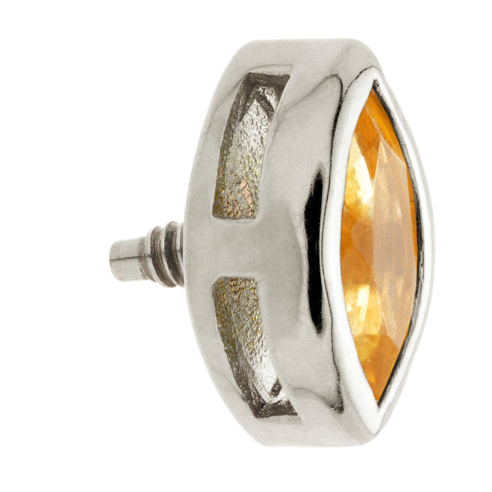 TL - 14ct Gold Internal Citrine Marquise Attachment