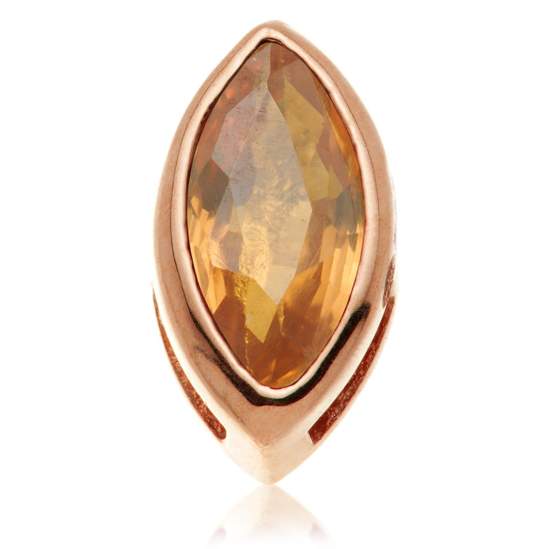 TL - 14ct Gold Internal Multi Sapphire Marquise Attachment