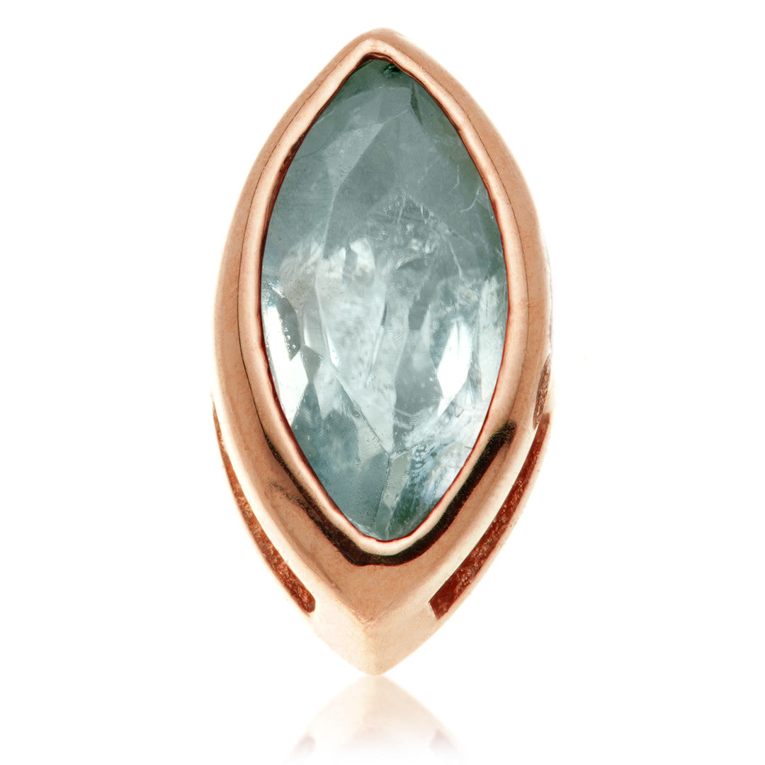 TL - 14ct Gold Internal Multi Tourmaline Marquise Attachment