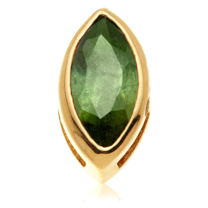 TL - 14ct Gold Internal Multi Tourmaline Marquise Attachment