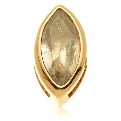TL - 14ct Gold Internal Multi Tourmaline Marquise Attachment