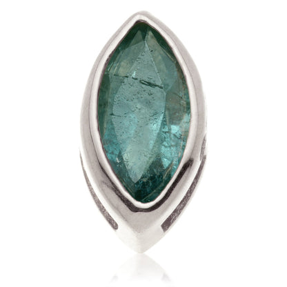 TL - 14ct Gold Internal Multi Tourmaline Marquise Attachment