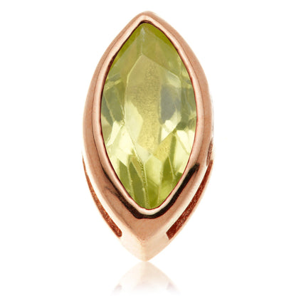 TL - 14ct Gold Internal Peridot Marquise Attachment