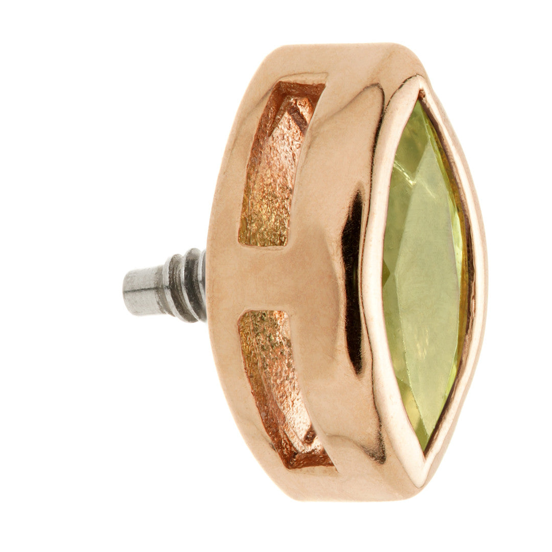 TL - 14ct Gold Internal Peridot Marquise Attachment