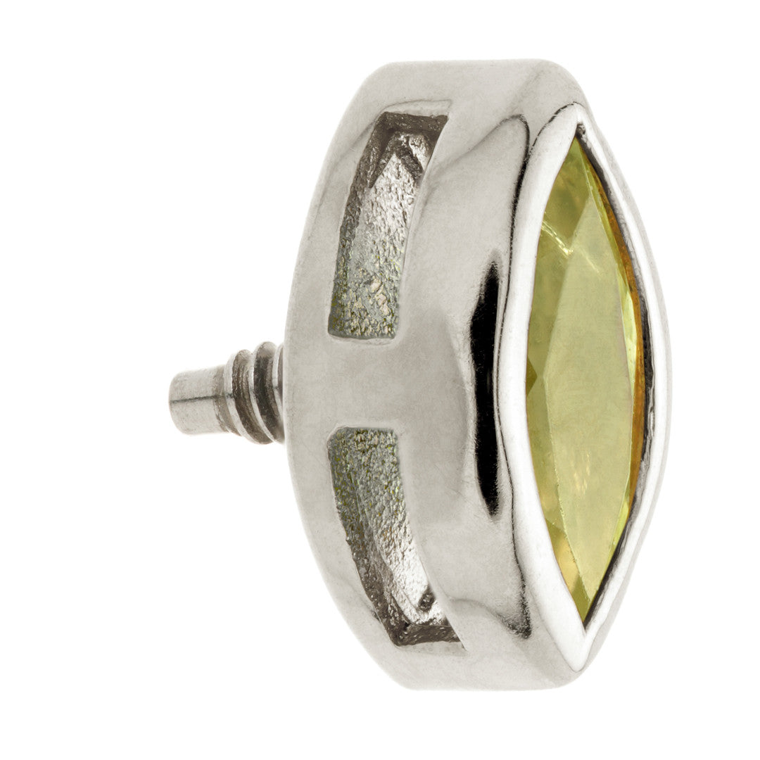 TL - 14ct Gold Internal Peridot Marquise Attachment