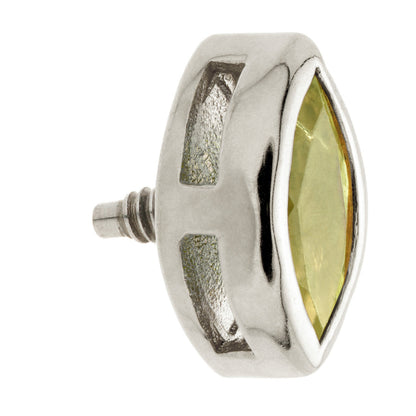 TL - 14ct Gold Internal Peridot Marquise Attachment