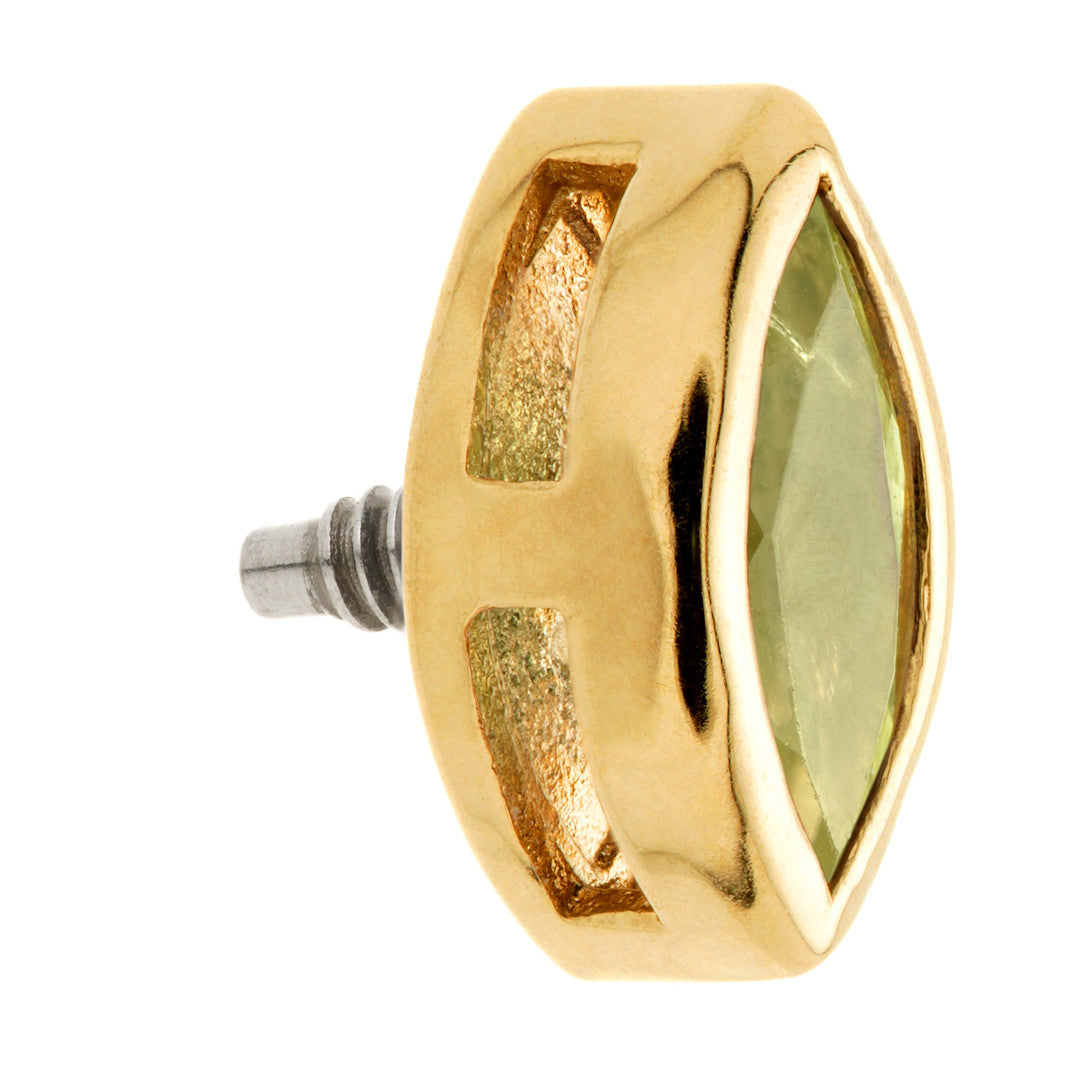 TL - 14ct Gold Internal Peridot Marquise Attachment