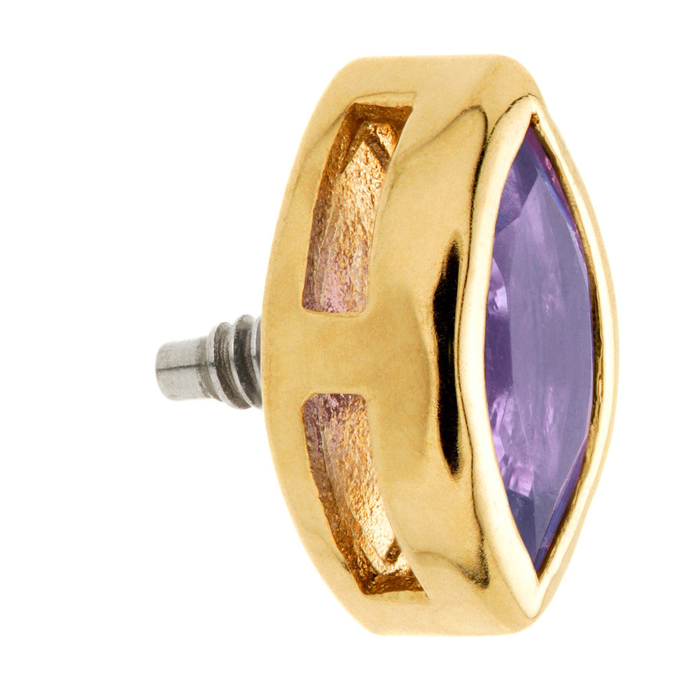 TL - 14ct Gold Internal Tanzanite Marquise Attachment