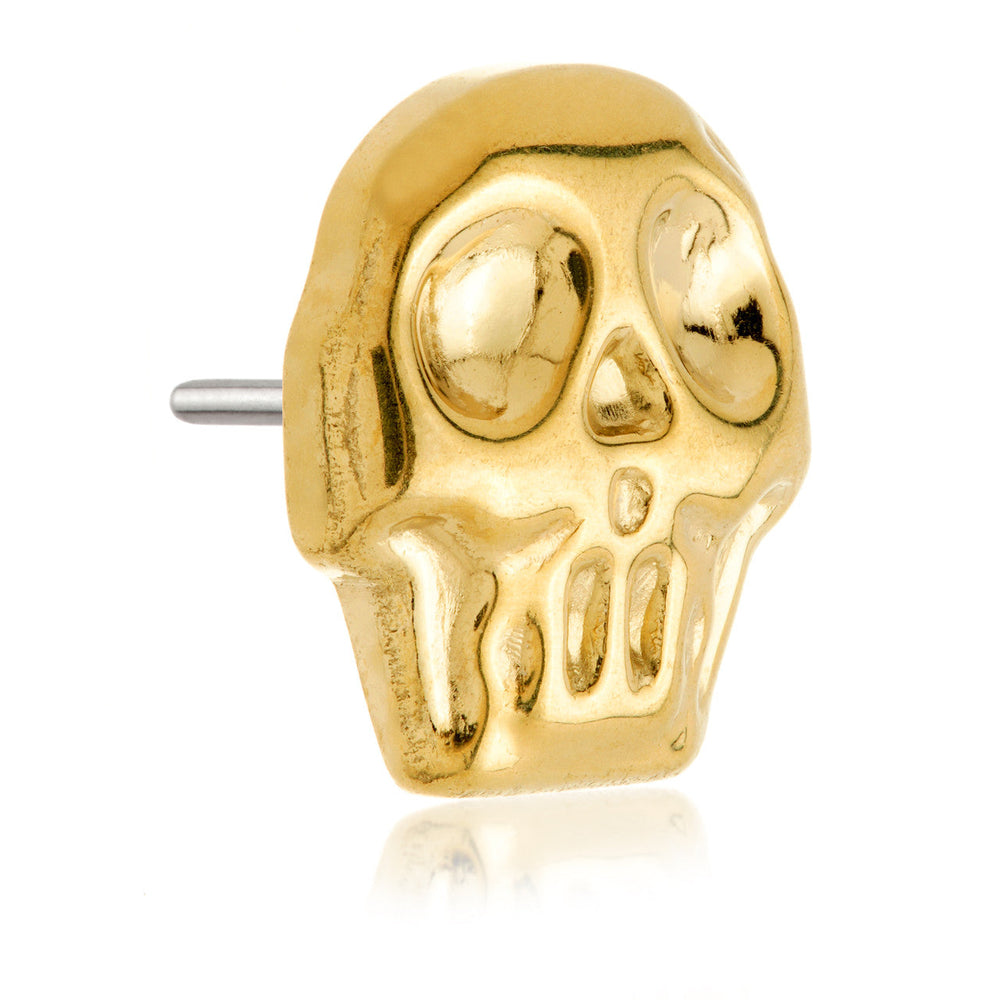Zircon Gold Ti Threadless Skull Attachment