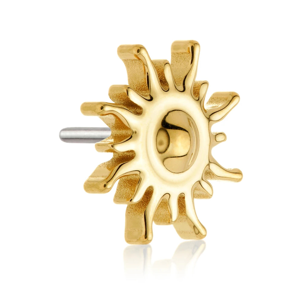 Gold PVD Ti Threadless Sun Attachment