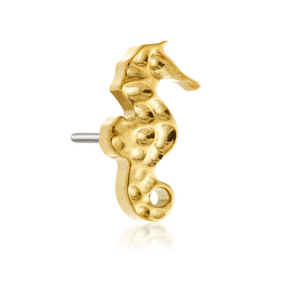 Gold PVD Ti Threadless Seahorse Attachment