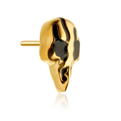Gold PVD Ti Threadless Bird Skull Attachment