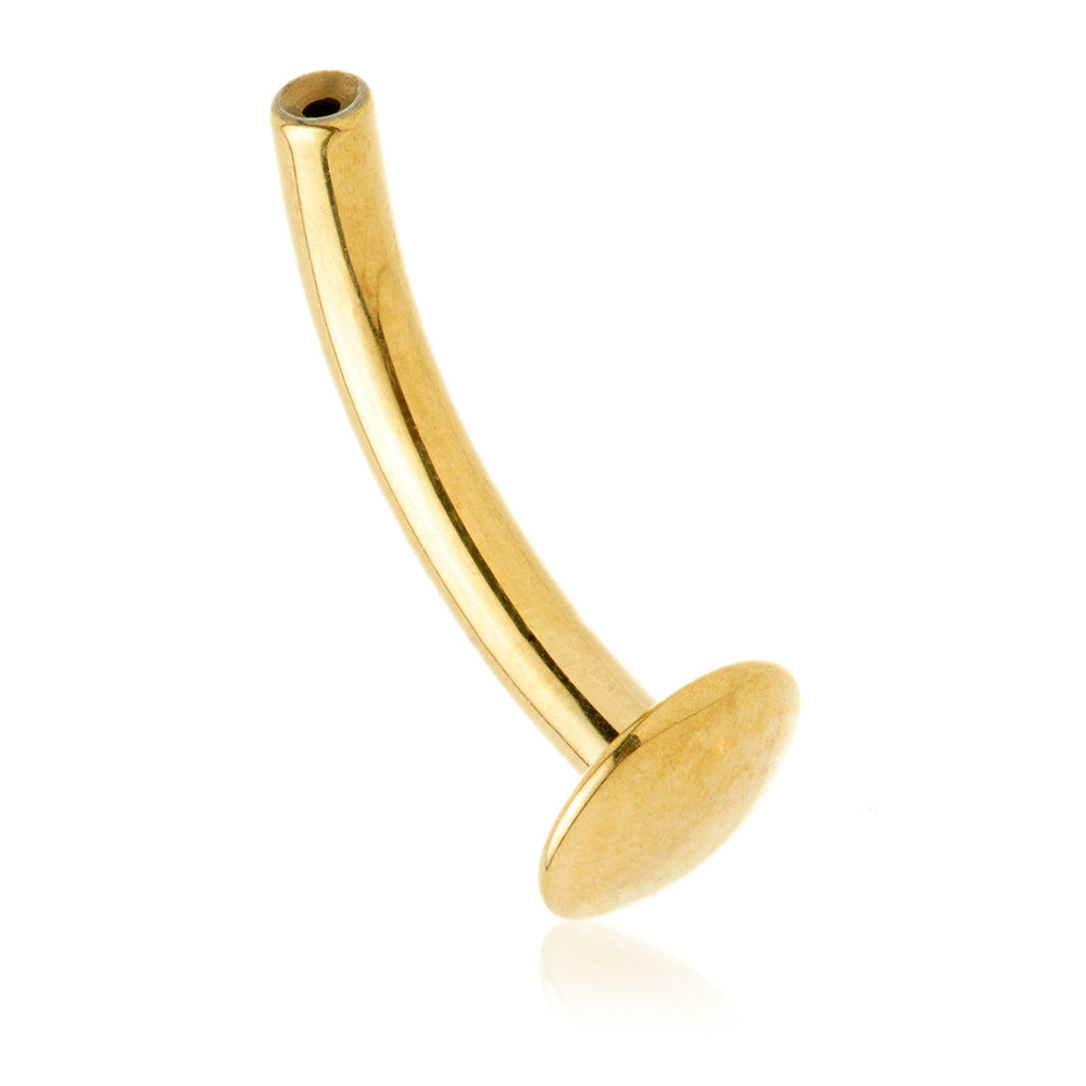 Zircon Gold Ti Threadless Floating Belly Bar Stem
