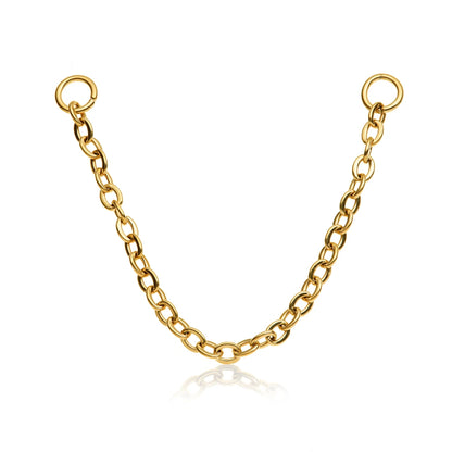 Gold PVD Titanium Single Chain Attachment