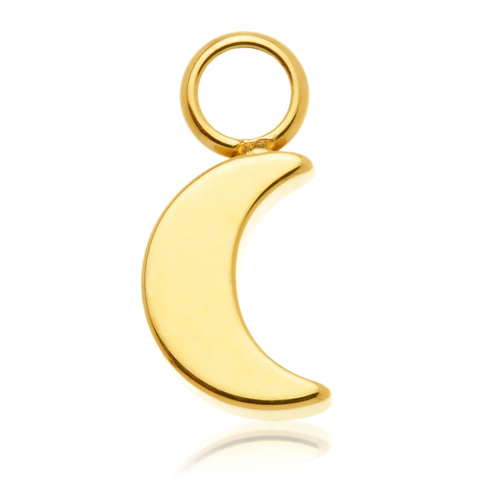 Gold PVD Ti Moon Charm Attachment