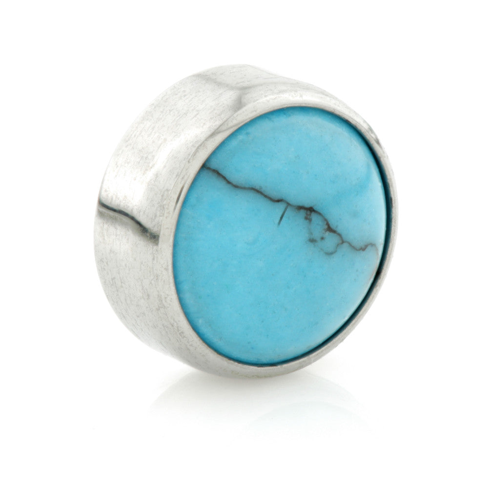 Ti Internal Bezel Set with Turquoise Stone Attachment