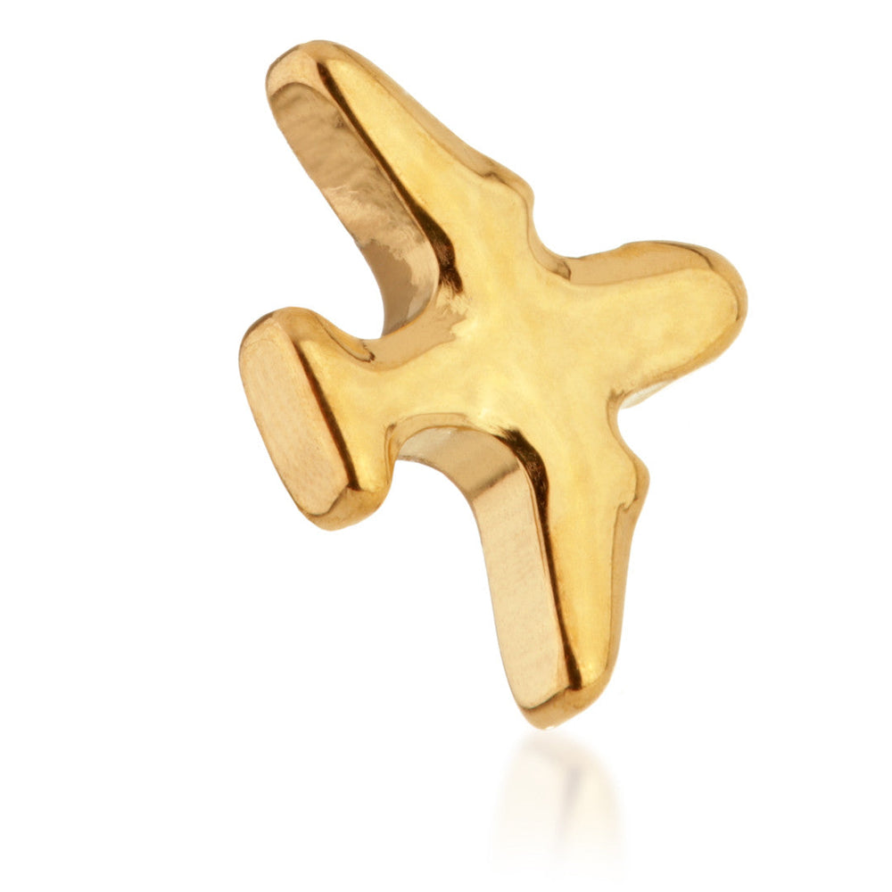 Zircon Gold Ti Threadless Aeroplane Attachment