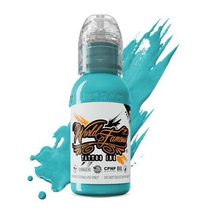 SHORT DATE - 99p - World Famous Ink Barrier Reef Blue - 1oz
