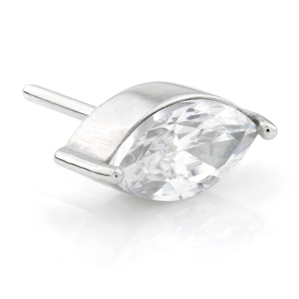 Cobalt Chrome Threadless Marquise Gem Attachment