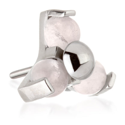 Ti Threadless Rose Quartz Trinity Attachment