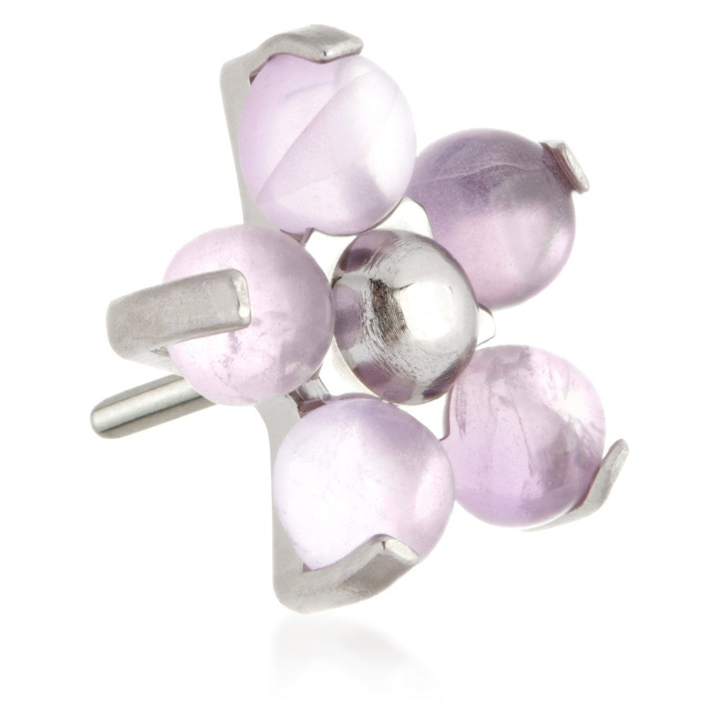 Ti Threadless Amethyst Flower Attachment