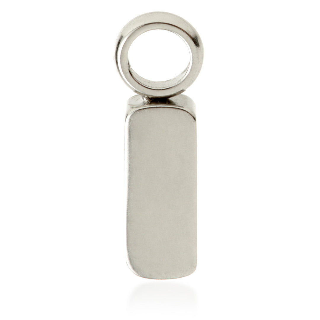 Ti Rectangle Charm Attachment