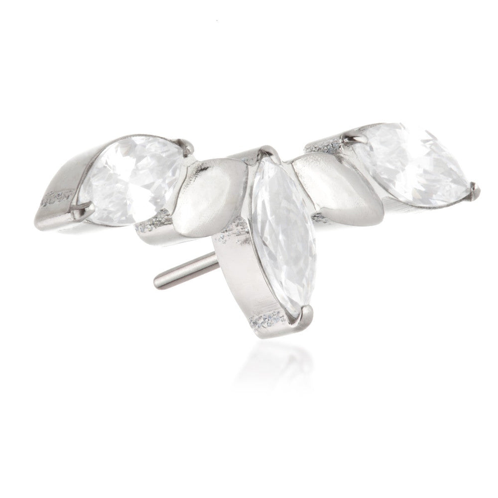 Ti Threadless 5 Jewelled Marquise Cluster Attachment
