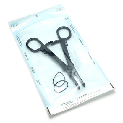 Sterilised Piercing Clamps ECO CRO Closed Round loose including rubber