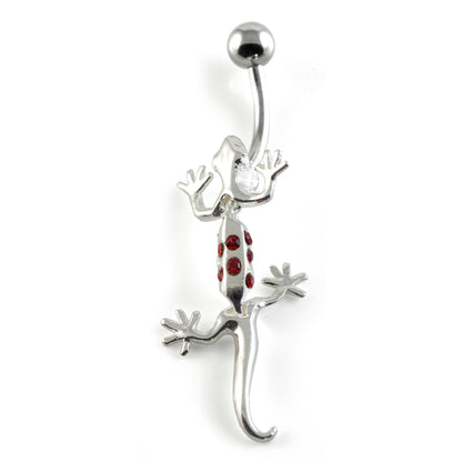 Gecko Silver & Steel Navel
