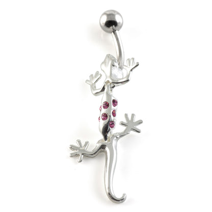 Gecko Silver & Steel Navel