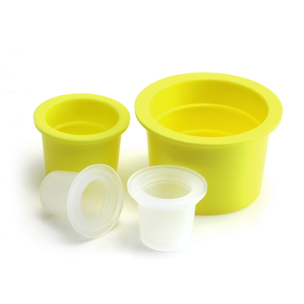 12mm Clear Ink Caps - Bag of 1000