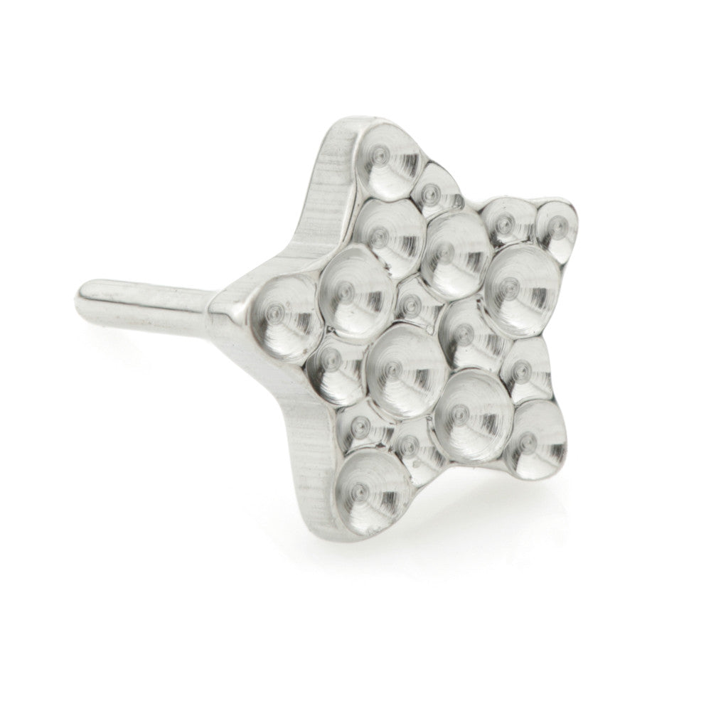 Ti Threadless Hammered Star Attachment