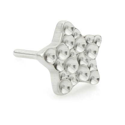 Ti Threadless Hammered Star Attachment