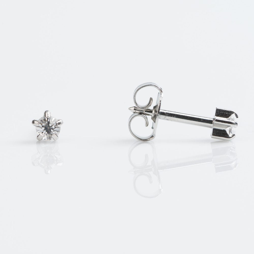 Studex Crystal Euro White Tiffany Studs - Pack of 12