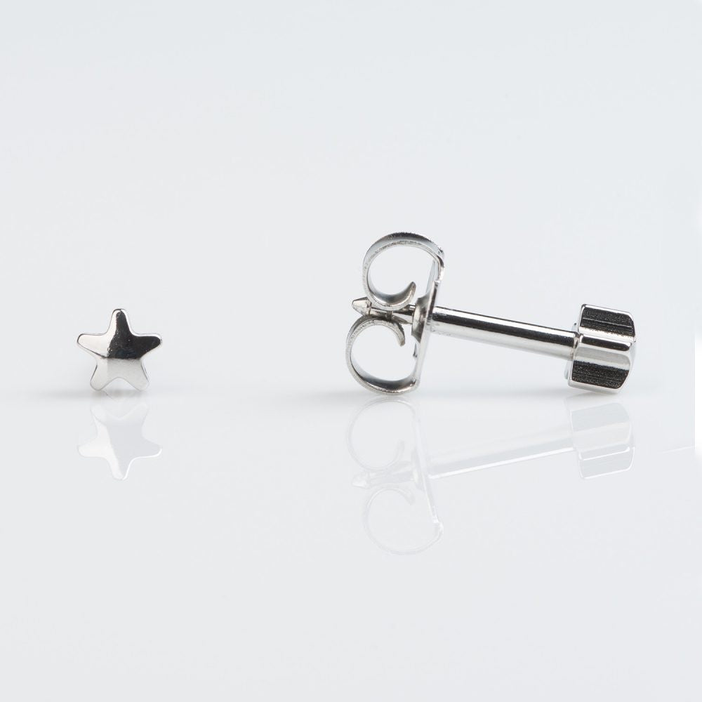 Studex Regular Stainless White Steel Star Studs - Pack of 12
