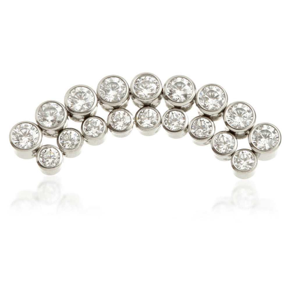 Ti Internal Jewelled Double Bezel Crescent Attachment