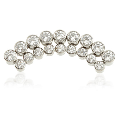 Ti Internal Jewelled Double Bezel Crescent Attachment