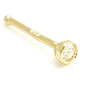 14ct Jewelled Nose Pin-1