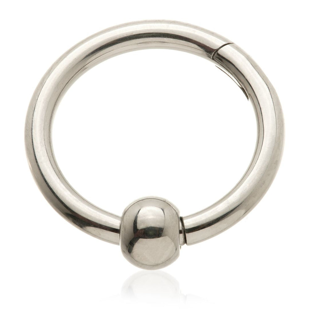 Titanium Hinged Ring with Ball - DTB6-1.2-8-3
