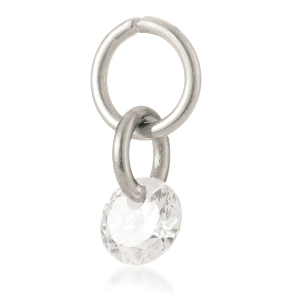 Ti Round Gem Charm Attachment