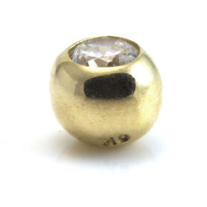 9ct Yellow Gold Micro Gem Ball