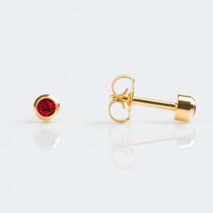 Studex Regular Gold Plated Bezel July Studs - Pack of 12